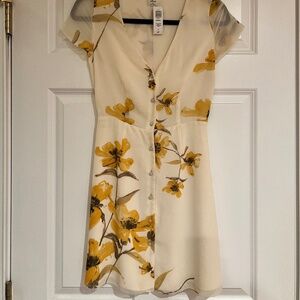 Aritizia Wilfred Floral Nazaire Button Front Dress NWT